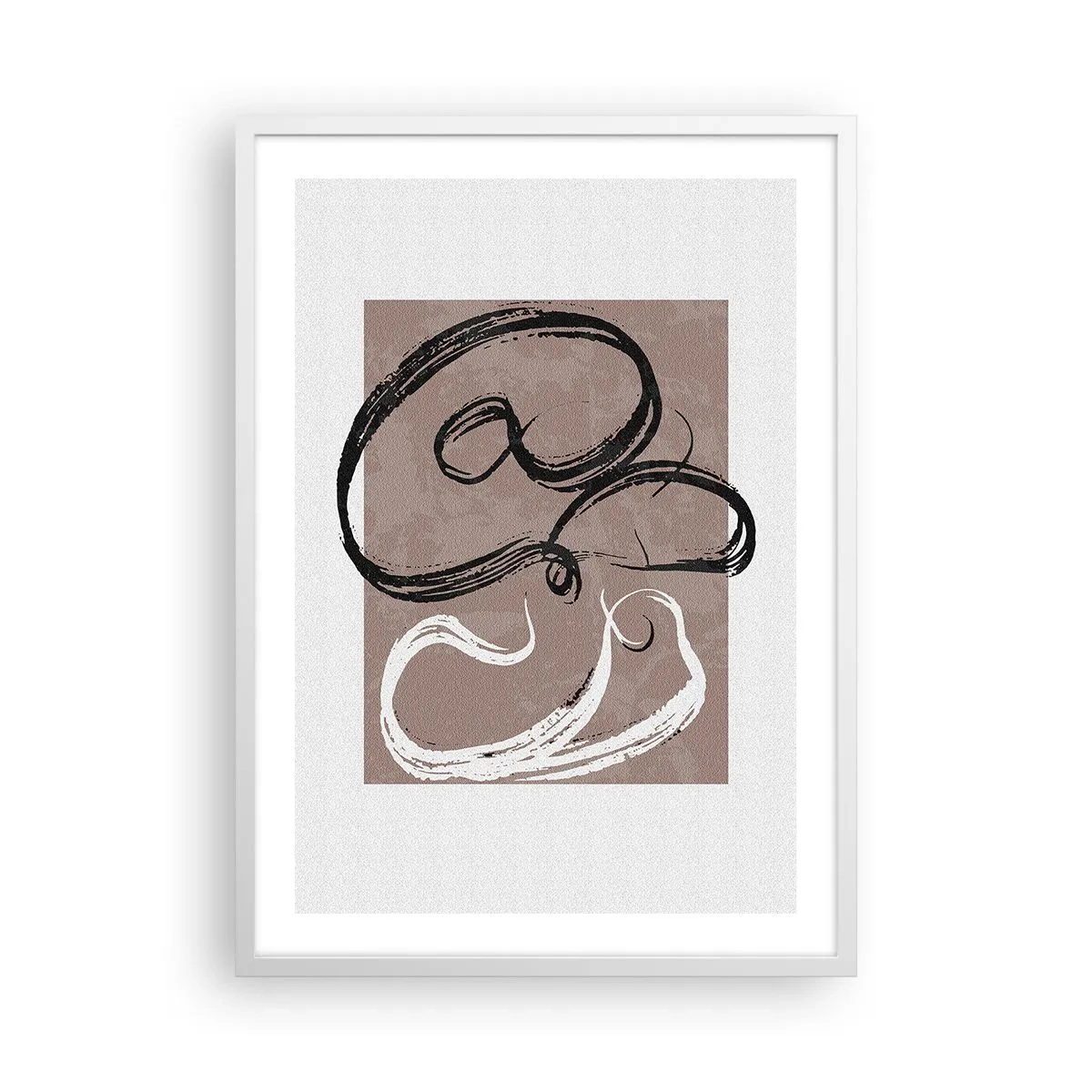 Poster în ramă albă - Compoziția - căutarea plenitudinii - 50x70 cm