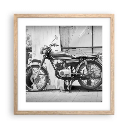 Poster în ramă de stejar deschis - Clasicul înainte de toate - 40x40 cm
