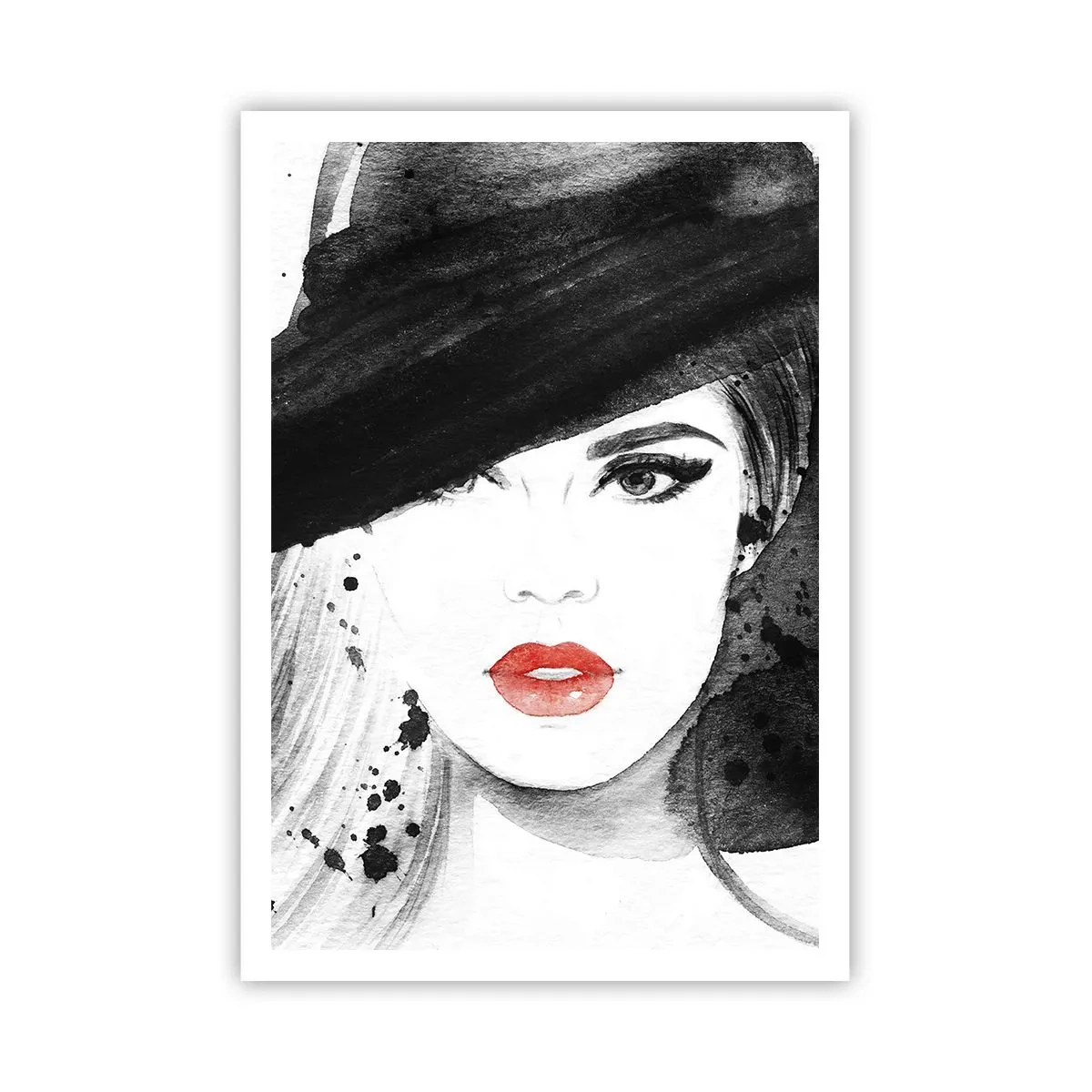 Poster - Doamna în negru - 70x100 cm