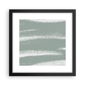Poster în ramă neagră - Abstracție în stil de iarnă - 30x30 cm