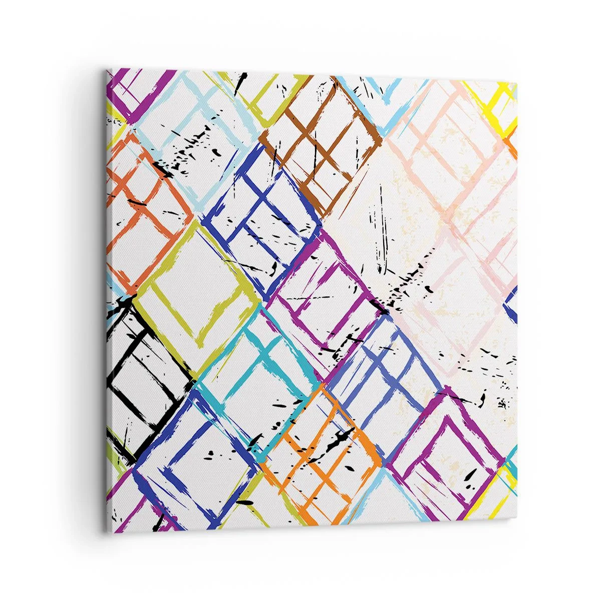 Tablou pe pânză - Ferestre și ferestruici - 60x60 cm