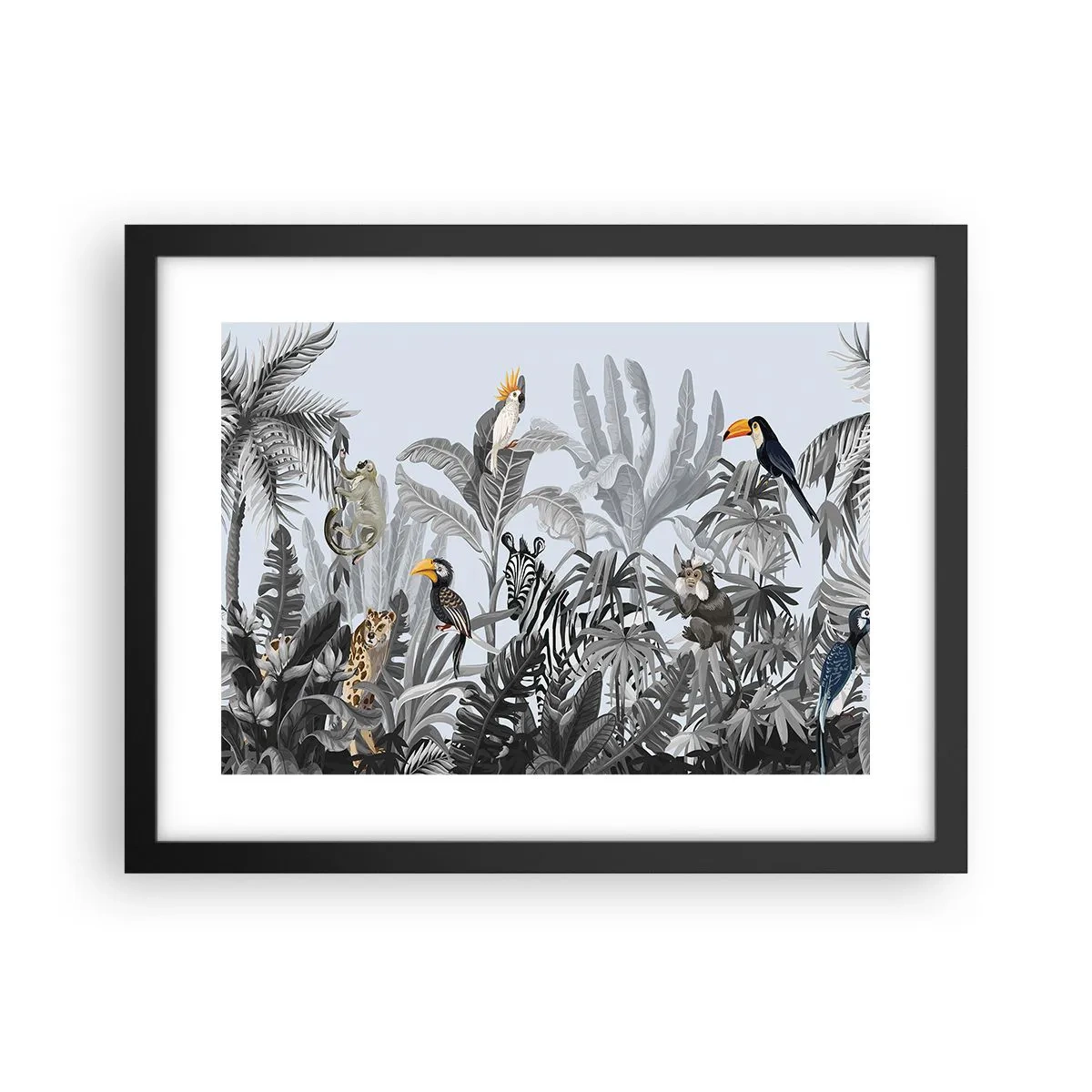 Poster în ramă neagră - O fabulă africană - 40x30 cm