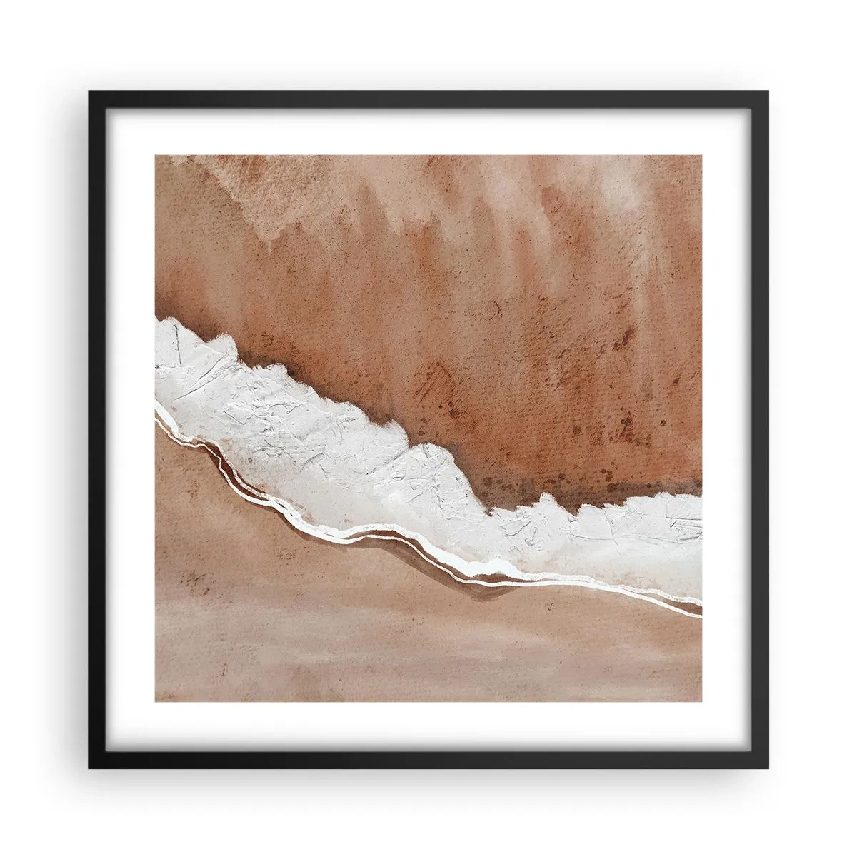 Poster în ramă neagră - În culorile pământului - 50x50 cm