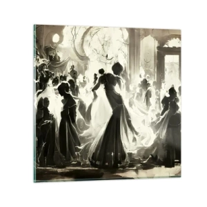 Tablou pe sticlă - Marea mascaradă - 30x30 cm