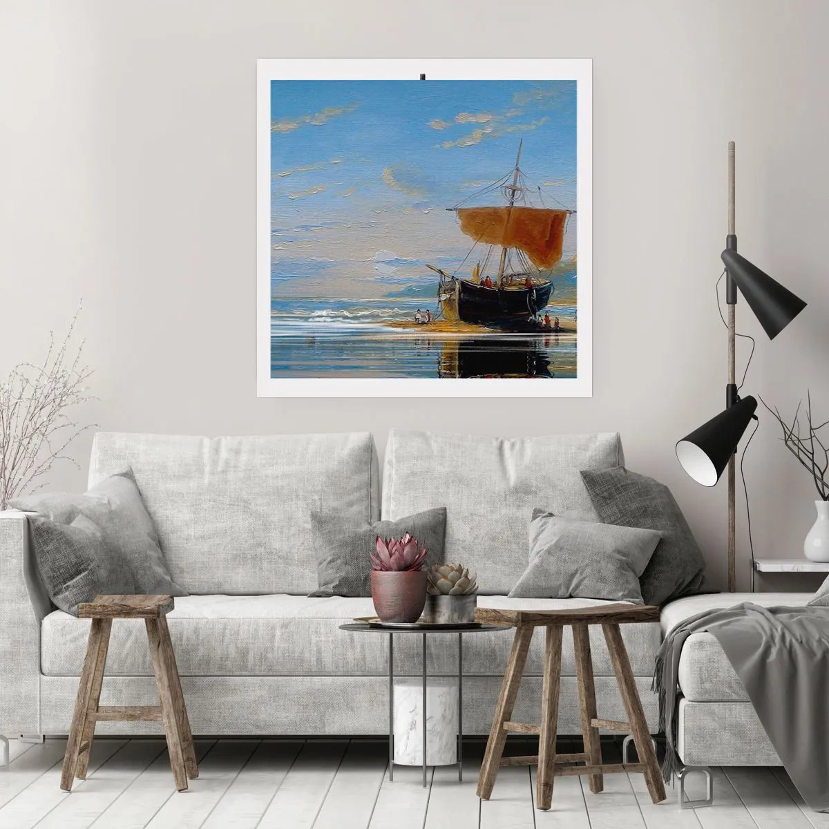 Poster - Apă, pământ, aer - 40x40 cm