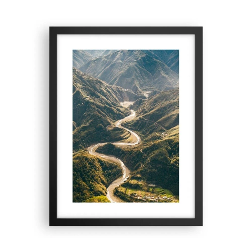 Poster în ramă neagră - Direct din inima munților - 30x40 cm