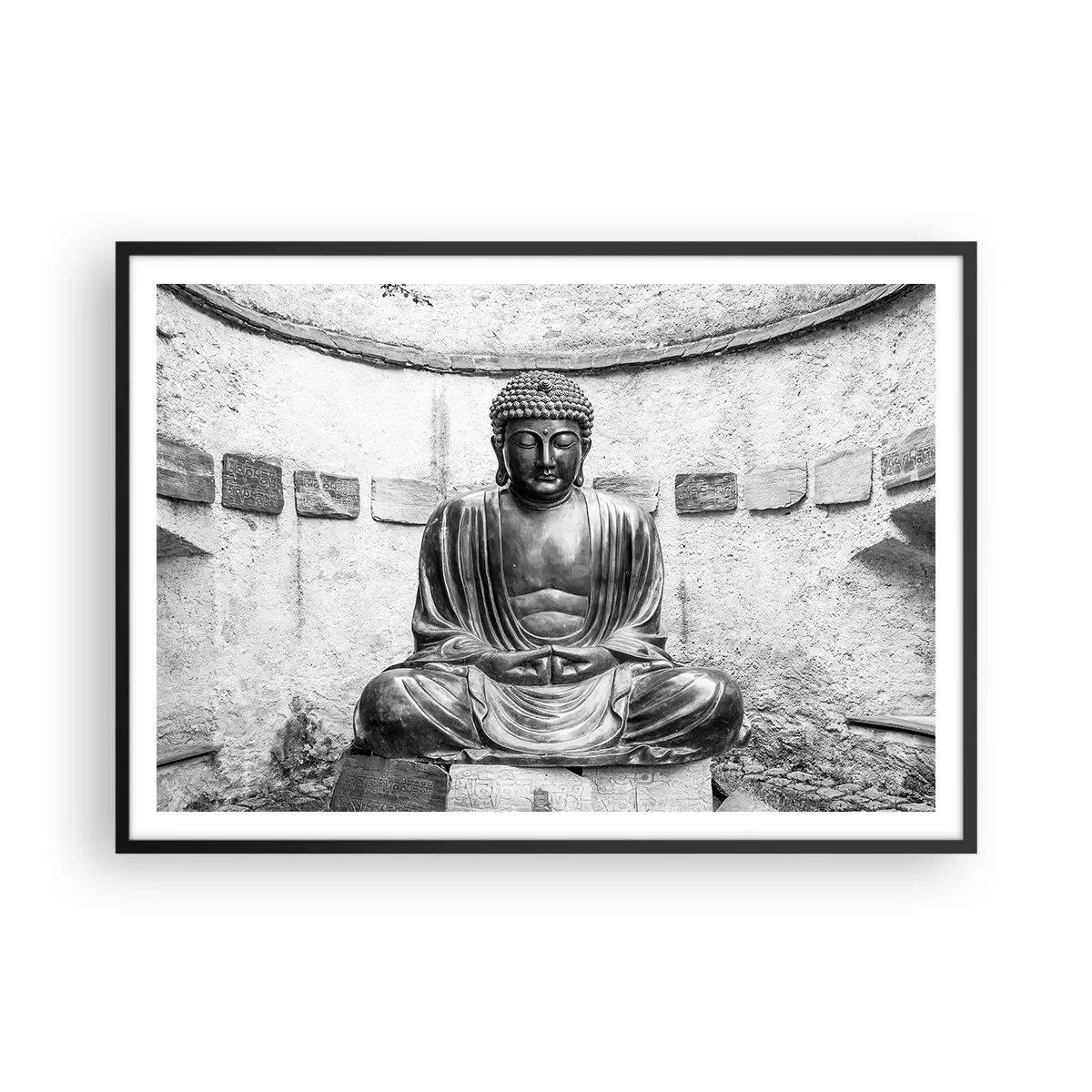 Poster în ramă neagră - La sursa păcii - 100x70 cm