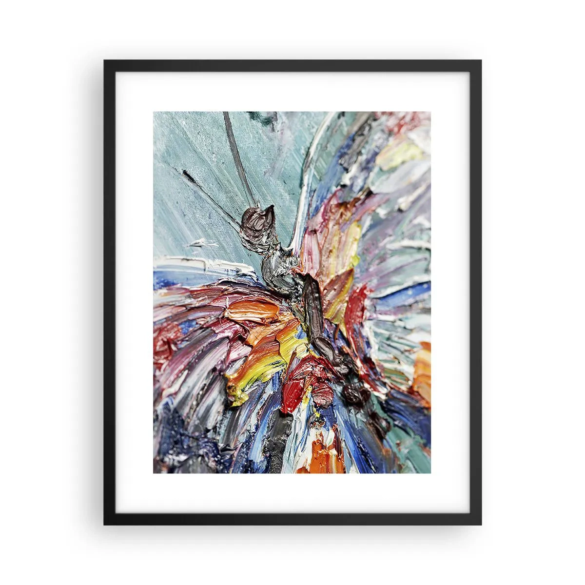 Poster în ramă neagră - Pictat de natura - 40x50 cm