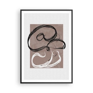 Poster în ramă neagră - Compoziția - căutarea plenitudinii - 70x100 cm