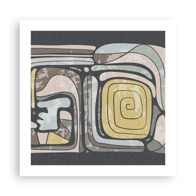 Poster - Abstracție în spirit precolumbian - 50x50 cm