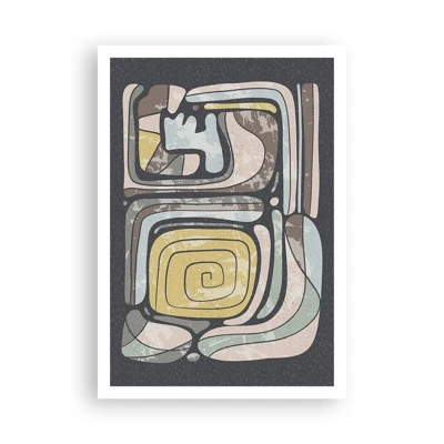 Poster - Abstracție în spirit precolumbian - 70x100 cm