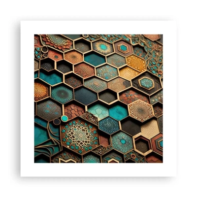 Poster - Ornamente arabe - o variație - 40x40 cm