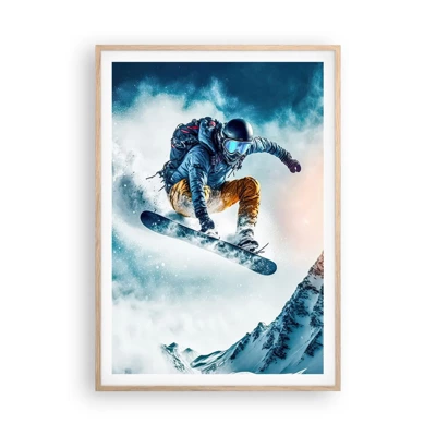 Poster în ramă de stejar deschis - Emoții extreme - 70x100 cm