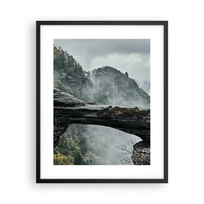 Poster în ramă neagră - Aventura este pe cale să înceapă - 40x50 cm