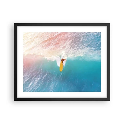 Poster în ramă neagră - Călărețul oceanului - 50x40 cm