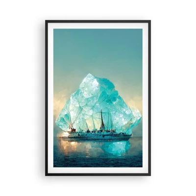 Poster în ramă neagră - Diamant arctic - 61x91 cm