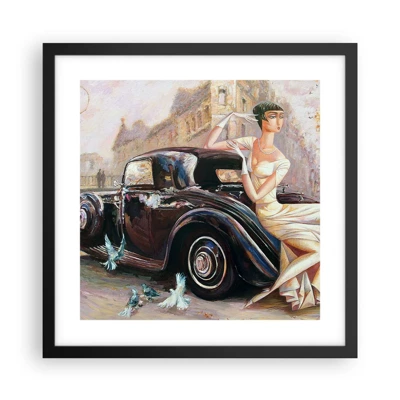 Poster în ramă neagră - Eleganță retro - 40x40 cm