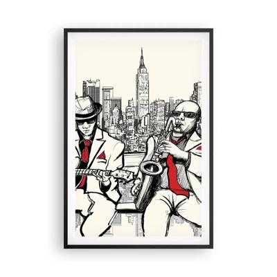 Poster în ramă neagră - Improvizație la New York - 61x91 cm