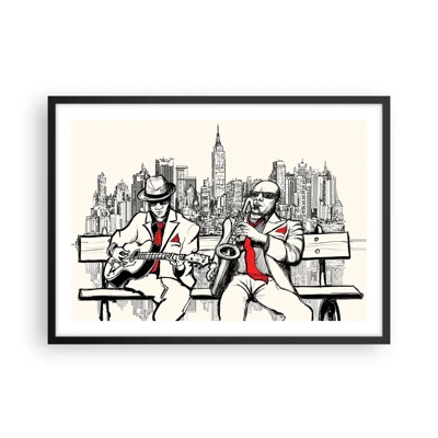 Poster în ramă neagră - Improvizație la New York - 70x50 cm