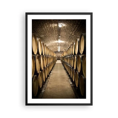 Poster în ramă neagră - În pivniță de vin - 50x70 cm