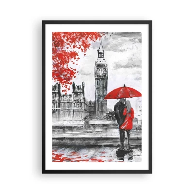 Poster în ramă neagră - Îndrăgostit de Londra - 50x70 cm