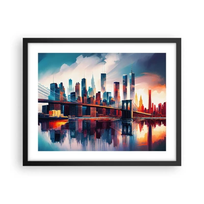 Poster în ramă neagră - New York fenomenal - 50x40 cm