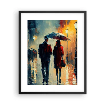 Poster în ramă neagră - Poveste de dragoste urbană - 40x50 cm