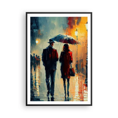 Poster în ramă neagră - Poveste de dragoste urbană - 70x100 cm