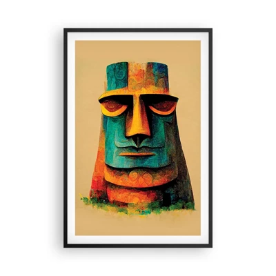 Poster în ramă neagră - Statuie, dar simpatică - 61x91 cm