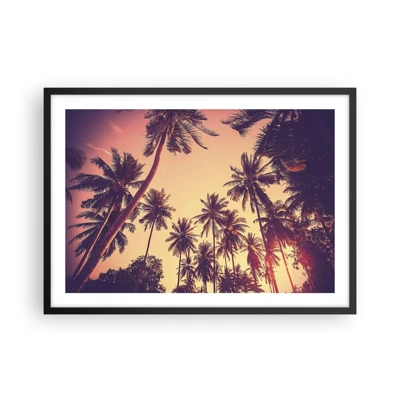 Poster în ramă neagră - Variație tropicală - 70x50 cm