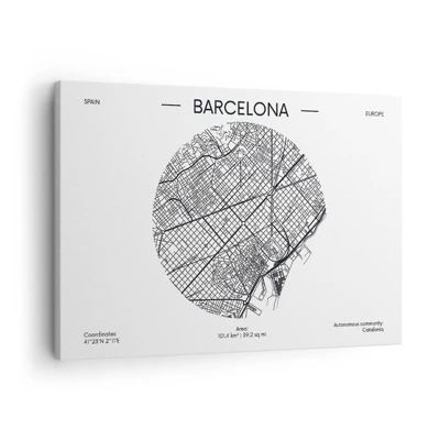 Tablou pe pânză Canvas - Anatomia Barcelonei - 70x50 cm