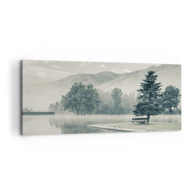 Tablou pe pânză - Lacul încă doarme - 120x50 cm