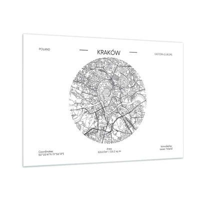 Tablou pe sticlă - Anatomia Cracoviei - 100x70 cm