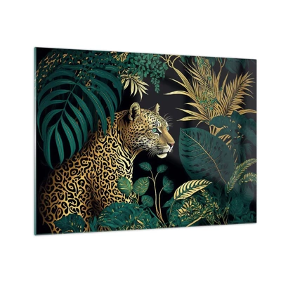 Tablou pe sticlă - Domnitorul junglei - 70x50 cm