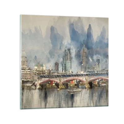 Tablou pe sticlă - Londra în toată splendoarea ei - 30x30 cm