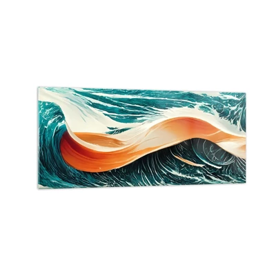 Tablou pe sticlă - Visul unui surfer - 120x50 cm