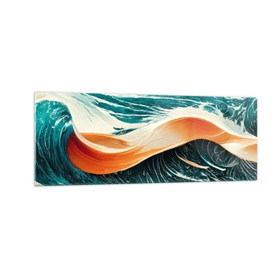 Tablou pe sticlă - Visul unui surfer - 140x50 cm