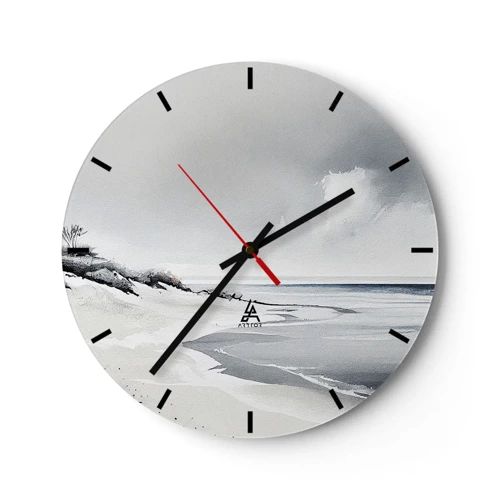 Ceas de perete - Ceas pe sticlă - Întotdeauna împreună - 30x30 cm