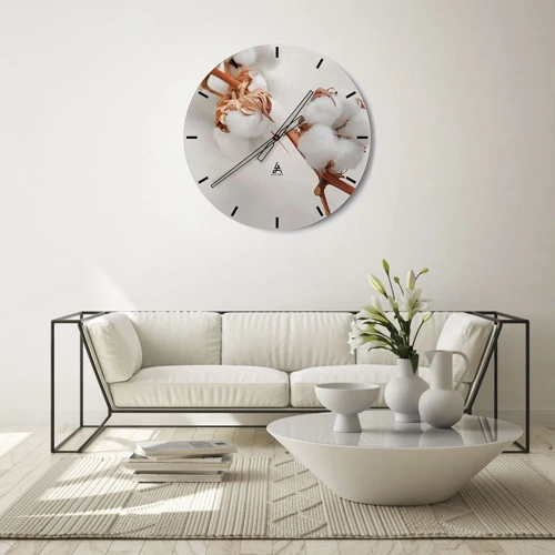 Ceas de perete - Ceas pe sticlă - Numai îmbrățișări - 30x30 cm