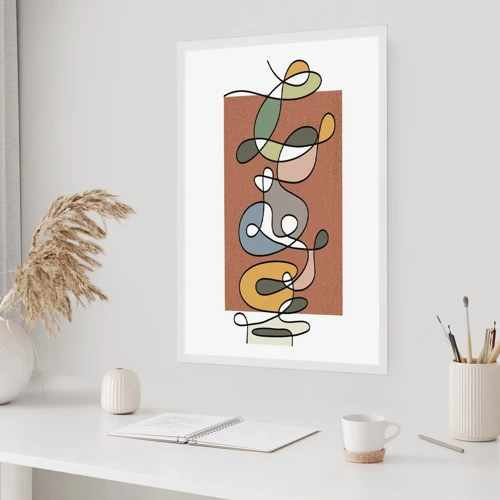 Poster - Abstracția care merită un zâmbet - 30x40 cm