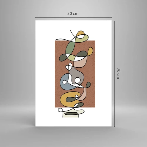 Poster - Abstracția care merită un zâmbet - 50x70 cm