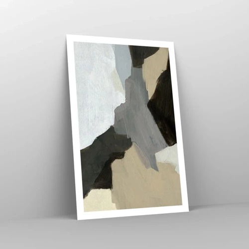 Poster - Abstracție: despărțirile griului - 61x91 cm