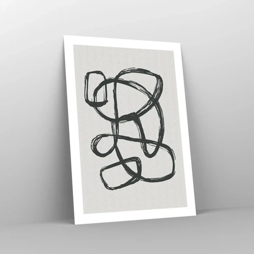 Poster - Abstracție în buclă - 50x70 cm