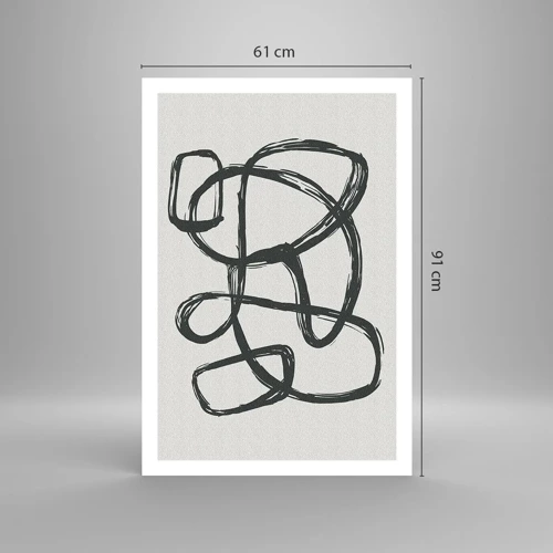 Poster - Abstracție în buclă - 61x91 cm