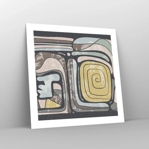 Poster - Abstracție în spirit precolumbian - 50x50 cm