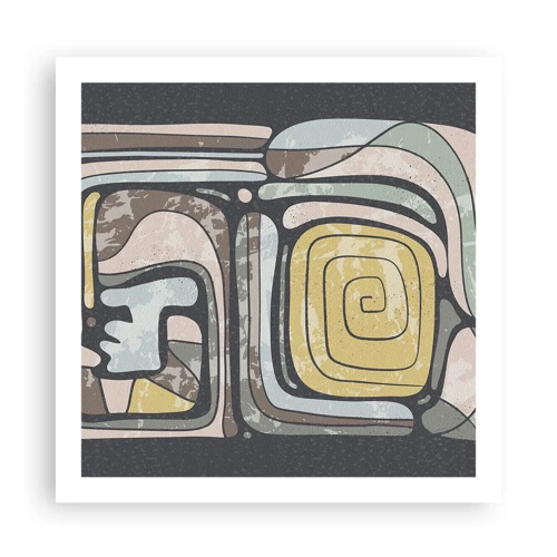 Poster - Abstracție în spirit precolumbian - 60x60 cm