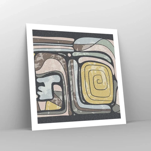 Poster - Abstracție în spirit precolumbian - 60x60 cm