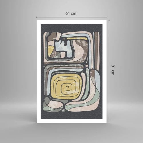 Poster - Abstracție în spirit precolumbian - 61x91 cm