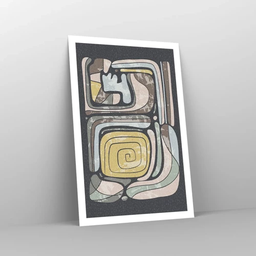 Poster - Abstracție în spirit precolumbian - 61x91 cm