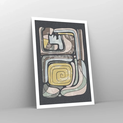 Poster - Abstracție în spirit precolumbian - 70x100 cm